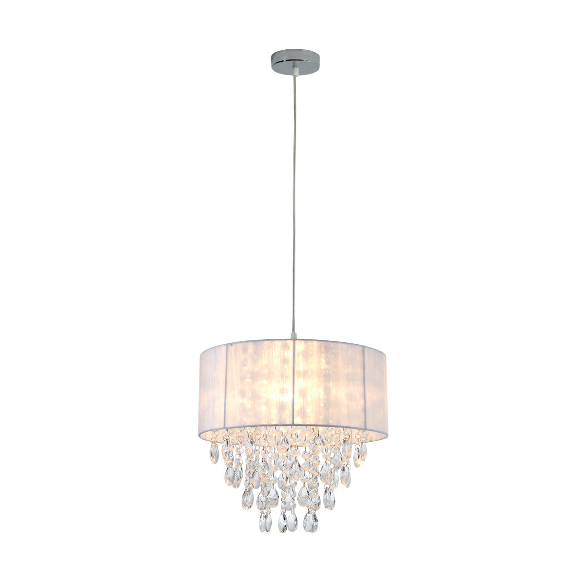 Delia Chandelier - White - LL002CH072W